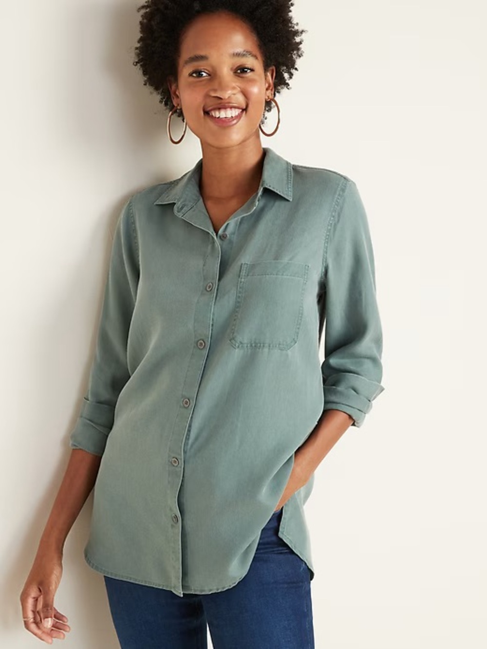 Old Navy Relaxed Tencel® Shirt for Women